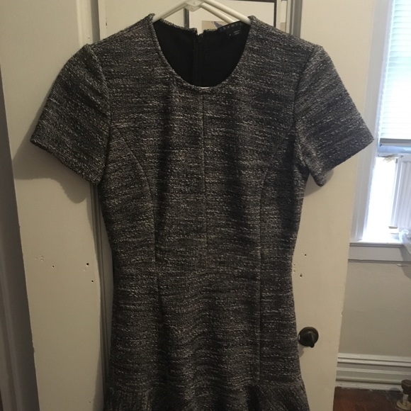 Theory tweed dress with flutter hem - Picture 2 of 5